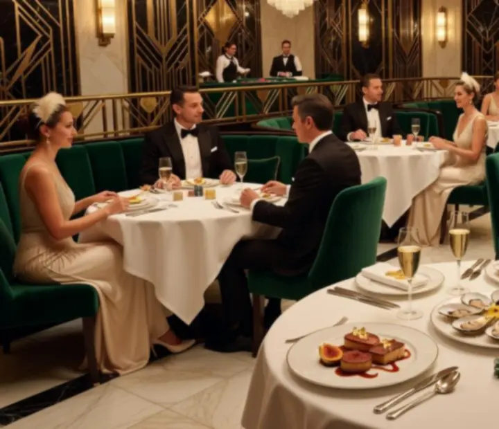 Kolacja podczas eleganckiego wieczoru Casino Night w Wonderstar s. r. o.