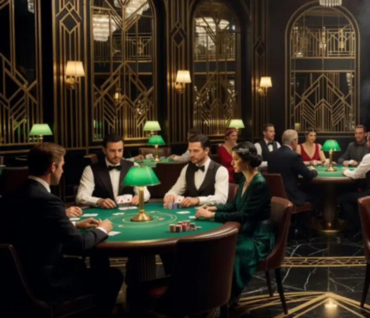 Elegancki wieczór pokerowy w stylu Art Deco w restauracji Wonderstar s. r. o.